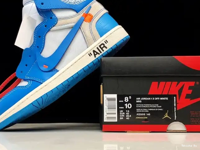 Reps TBK AQ0818-148 1 Jordan UNC Blue Off-White Air Powder 0405